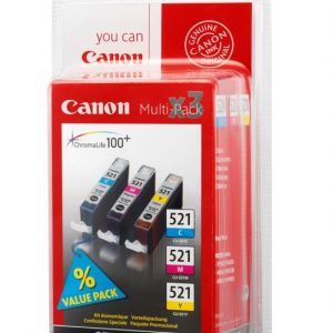 2934B011 - CANON Inkt Cartridge CLI-521 C/M/Y Cyaan & Magenta & Yellow 3st