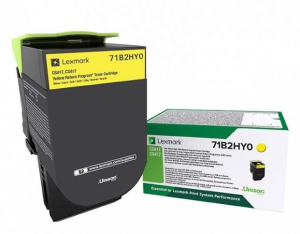 71B2HY0 - LEXMARK Toner Yellow 3.500vel 1st