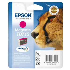 C13T07134012 - EPSON Inkt Cartridge T0713 Magenta 5,5ml 1st