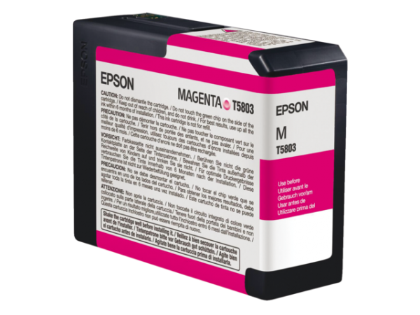 C13T580A00 - EPSON Inkt Cartridge T580A Magenta 80ml 1st