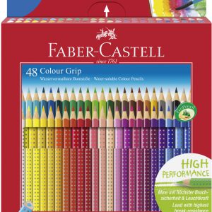 112449 - FABER CASTELL Kleurpotlood 3mm Diverse Kleuren 1 Pak