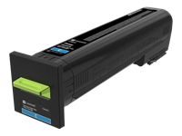 72K2XCE - LEXMARK Toner Cartridge Cyaan 22.000vel 1st