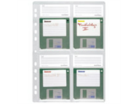 524319 - DURABLE Insteekmap 11-Gaats Diskette 4-Vaks Transparant 1Pak A4