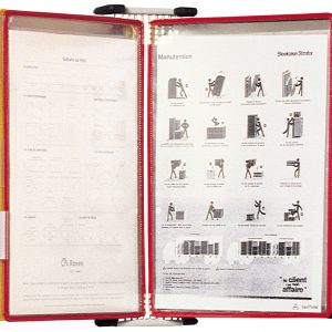 414109 - Tarifold Wandelement Dubbelzijdig TDisplay Diverse Kleuren 10 Tassen A4