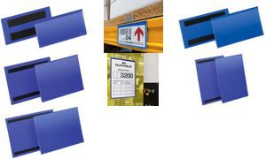 174107 - DURABLE Label Zak Magnetisch 100x38mm Blauw 50st
