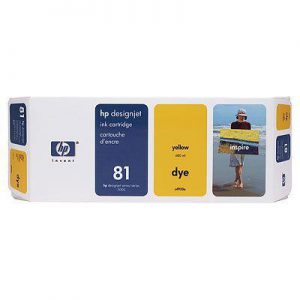 C4933A - HP Inkt Cartridge 81 Yellow 680ml