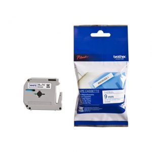 MK-223BZ - Brother Lettertape P-Touch 9mm 8m Wit Blauw