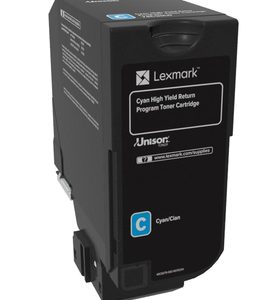 74C2HC0 - LEXMARK Toner Cartridge Cyaan 12.000vel 1st