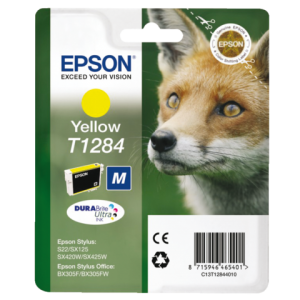 C13T12844012 - EPSON Inkt Cartridge T1284 Yellow 3,5ml 1st