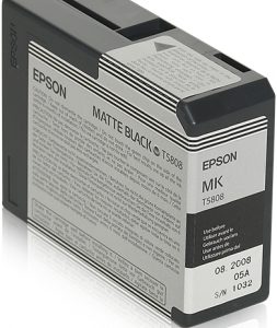 C13T580800 - EPSON Inkt Cartridge T5808 Black 80ml 1st