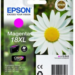 C13T18134022 - EPSON Inkt Cartridge 18XL Magenta 6,6ml 450vel 1st