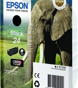 C13T24214022 - EPSON Inkt Cartridge 24 Black 5,1ml 240vel 1st