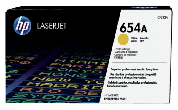 CF332A - HP Toner Cartridge 654A Yellow 15.000vel