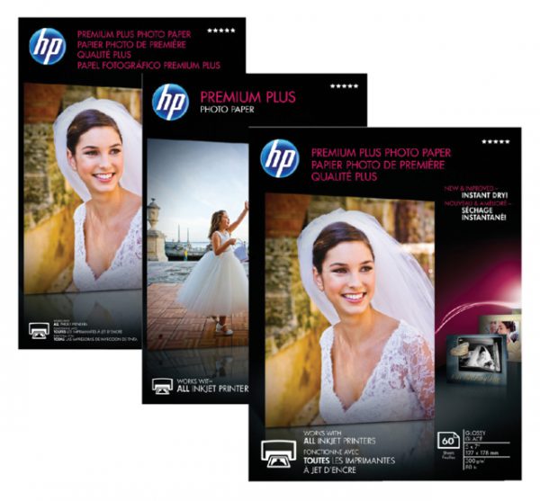 CR677A - HP Fotopapier Premium Plus 10x15cm 300g/m2 Semi Gloss 25vel