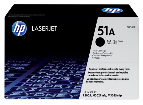 Q7551A - HP Toner Cartridge 51A Black 6.500vel