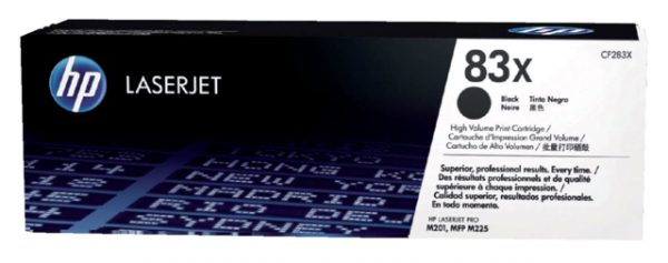 CF283X - HP Toner Cartridge 83X Black 2.500vel 1st