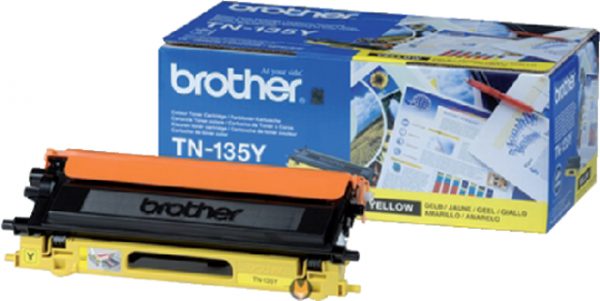 TN-135Y - Brother Toner Cartridge Yellow 4.000vel 1st