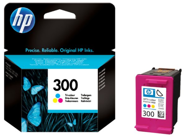 CC643EE - HP Inkt Cartridge 300 Cyaan & Magenta & Yellow 4ml