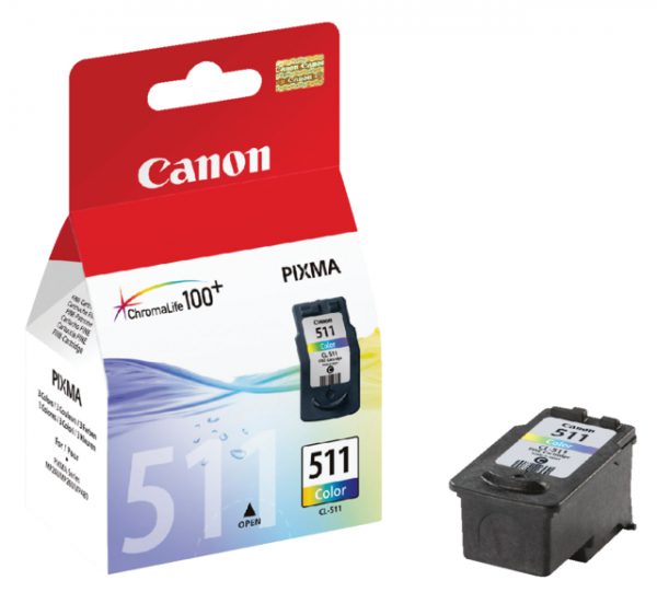 2972B001 - CANON INK Inkt Cartridge CL-511 Cyaan & Magenta & Yellow 9ml