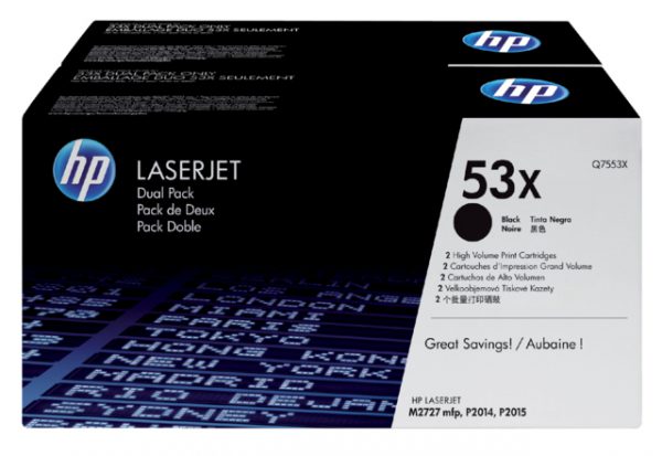 Q7553XD - HP Toner Cartridge 53X Black 7.000vel 2st