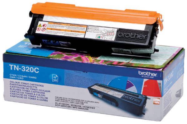 TN-320C - Brother Toner Cartridge Cyaan 1.500vel 1st