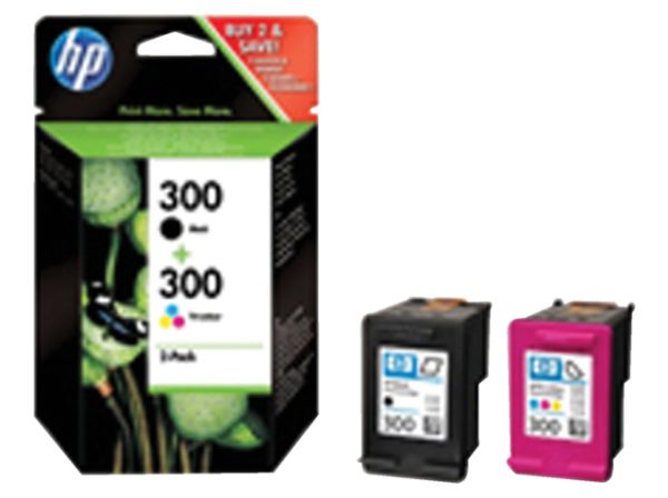 CN637EE - HP Inkt Cartridge 300 Black & Cyaan & Magenta & Yellow 4ml