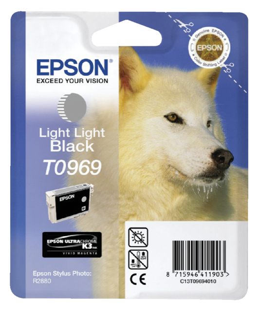 C13T09694010 - EPSON Inkt Cartridge T0969 Light Black 11,4ml 1st