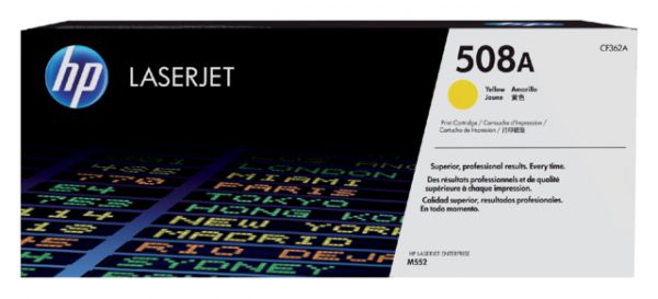 CF362A - HP Toner Cartridge 508A Yellow 5.000vel 1st