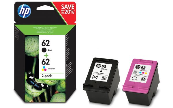 N9J71AE - HP Inkt Cartridge 62 Black & Cyaan & Magenta & Yellow Combopack