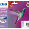 C13T08074011 - EPSON Inkt Cartridge T0807 Black & Cyaan & Magenta & Yellow & Light Cyaan & Light Magenta 44,4ml Multipack