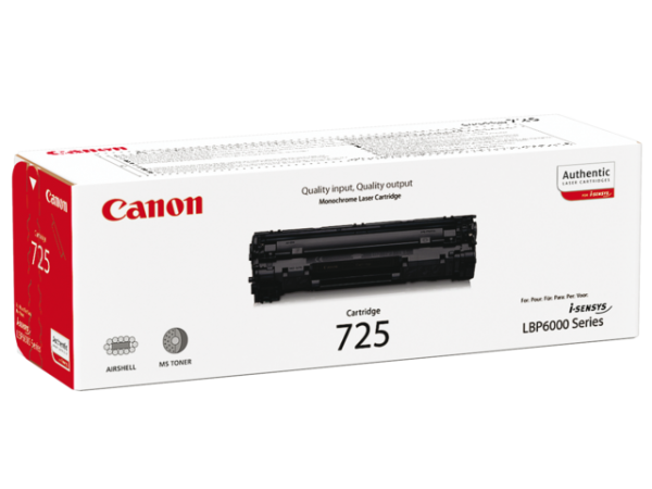 3484B002 - CANON Toner Cartridge 725 Black 1.600vel