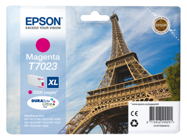 C13T70234010 - EPSON Inkt Cartridge T7023 Magenta 21ml 1st