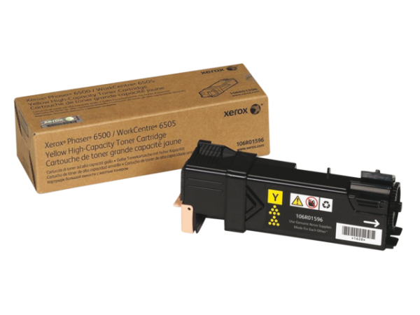 106R01596 - Xerox Toner Cartridge Yellow 2.500vel 1st