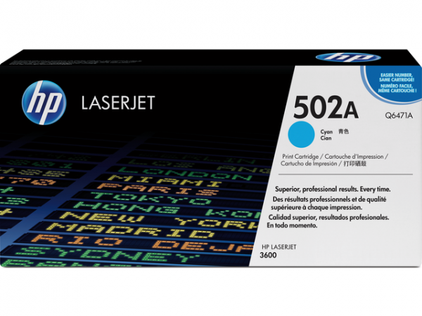 Q6471A - HP Toner Cartridge 502A Cyaan 4.000vel