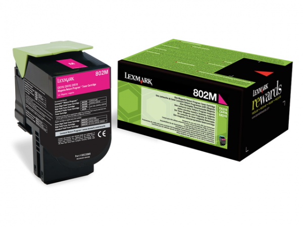 80C20M0 - LEXMARK Toner Cartridge Magenta 1.000vel 1st