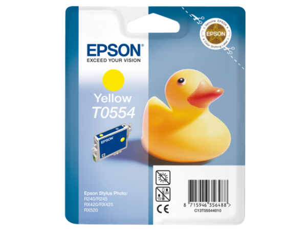 C13T05544010 - EPSON Inkt Cartridge T0554 Yellow 8ml