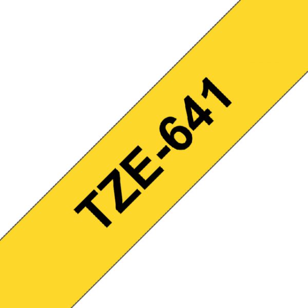 TZE-641 - Brother Lettertape P-Touch 18mm 8m Geel Zwart