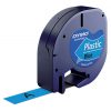 S0721650 - DYMO Lettertape LetraTag 12mm 4m Blauw Zwart Plastic 91205