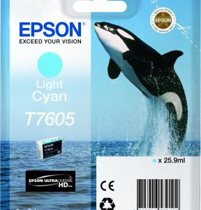 C13T76054010 - EPSON Inkt Cartridge T7605 Light Cyaan 25,9ml
