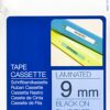 TZE-521 - Brother Lettertape P-Touch 9mm 8m Blauw Zwart