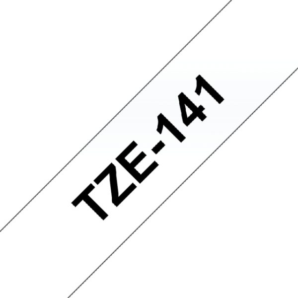 TZE-141 - Brother Lettertape P-Touch 18mm 8m Transparant Zwart