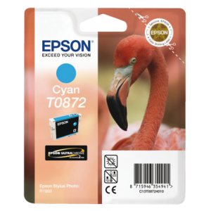 C13T08724010 - EPSON Inkt Cartridge T0872 Cyaan 11,4ml 1st