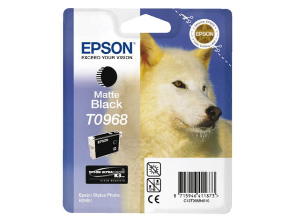 C13T09684010 - EPSON Inkt Cartridge T0968 Black 11,4ml 1st