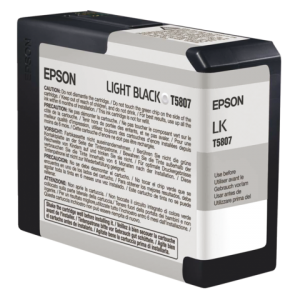 C13T580900 - EPSON Inkt Cartridge T5809 Light Black 80ml 1st