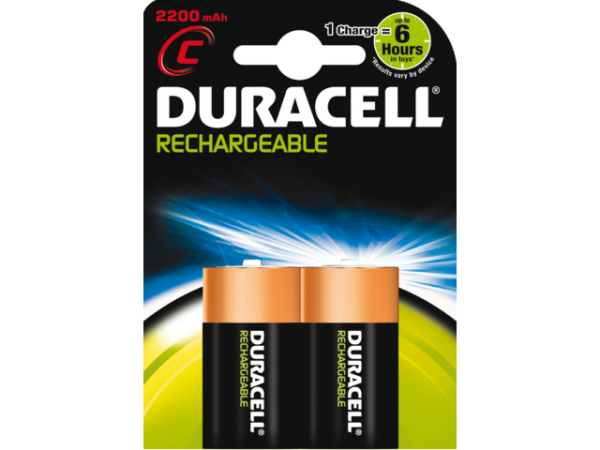 HR14 - DURACELL Batterij Oplaadbaar 2200mAh Supreme HR14C 1.2V Nikkel–Metaal Hydride