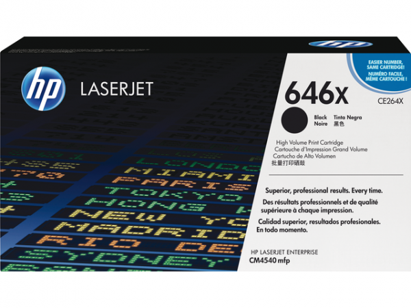 CE264X - HP Toner Cartridge 646X Black 17.000vel 1st