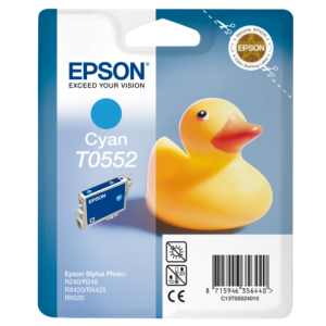 C13T05524010 - EPSON Inkt Cartridge T0552 Cyaan 8ml