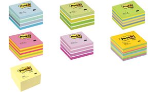 2028P - 3M Post-It Memoblok Minikubus 76x76mm Roze 1pak