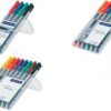 317 WP6 - STAEDTLER Viltstift Permanent Lumocolor 0.6mm Diverse Kleuren 1 Set