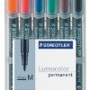 317 WP6 - STAEDTLER Viltstift Permanent Lumocolor 0.6mm Diverse Kleuren 1 Set